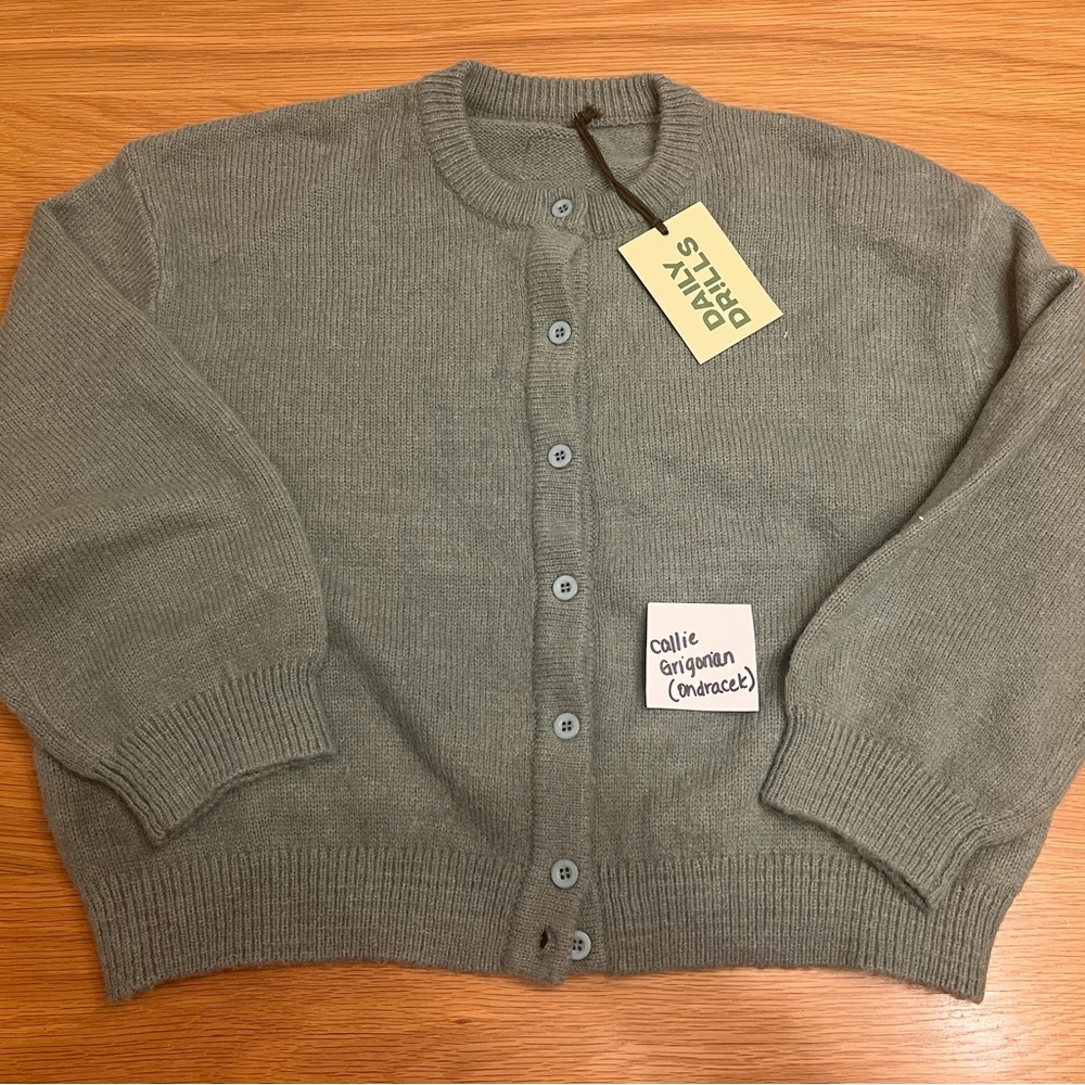 Daily Drills DD green Cardigan
